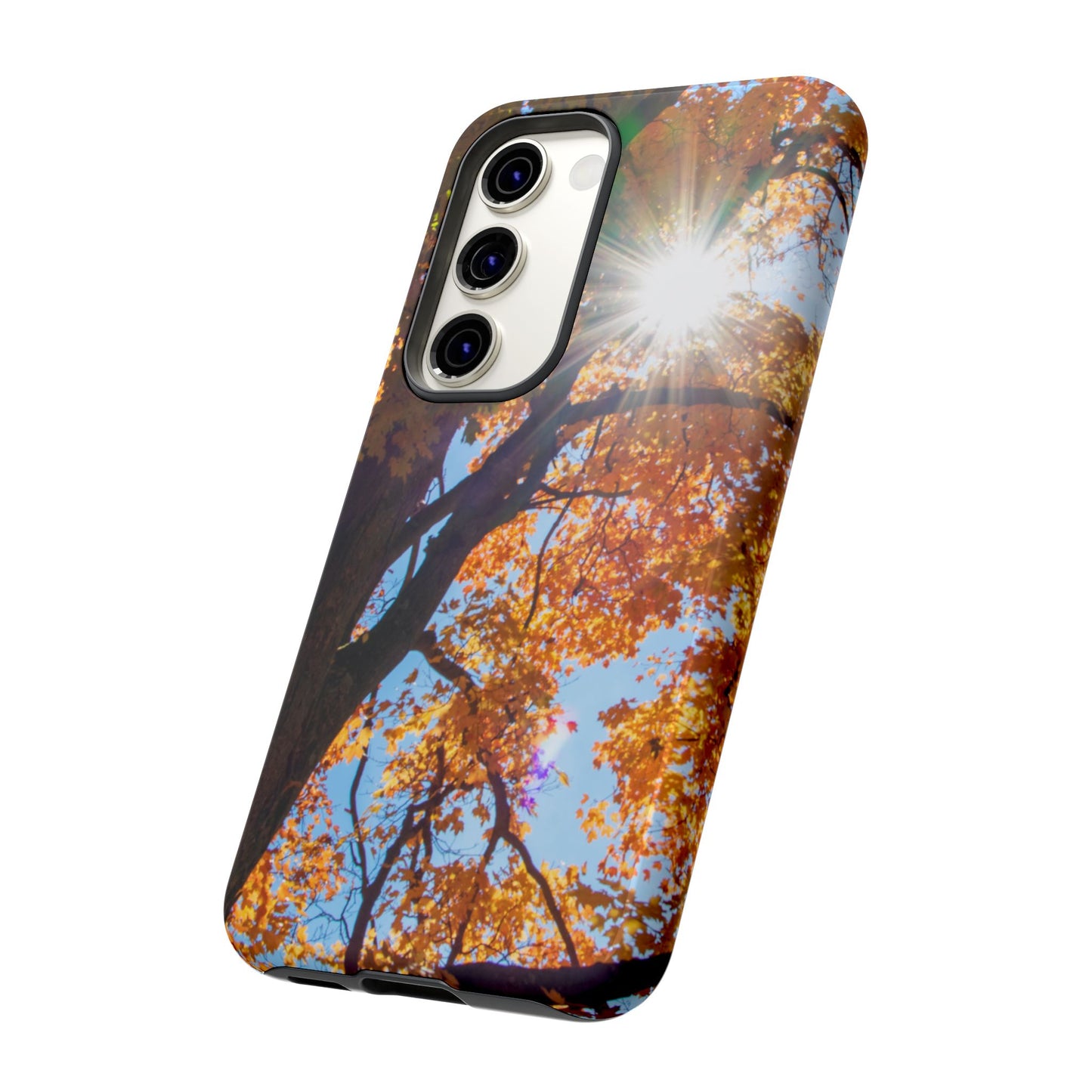 Autumn Vibes Phone Case - Nature-Inspired Tough Cases with Fall Leaves Design
