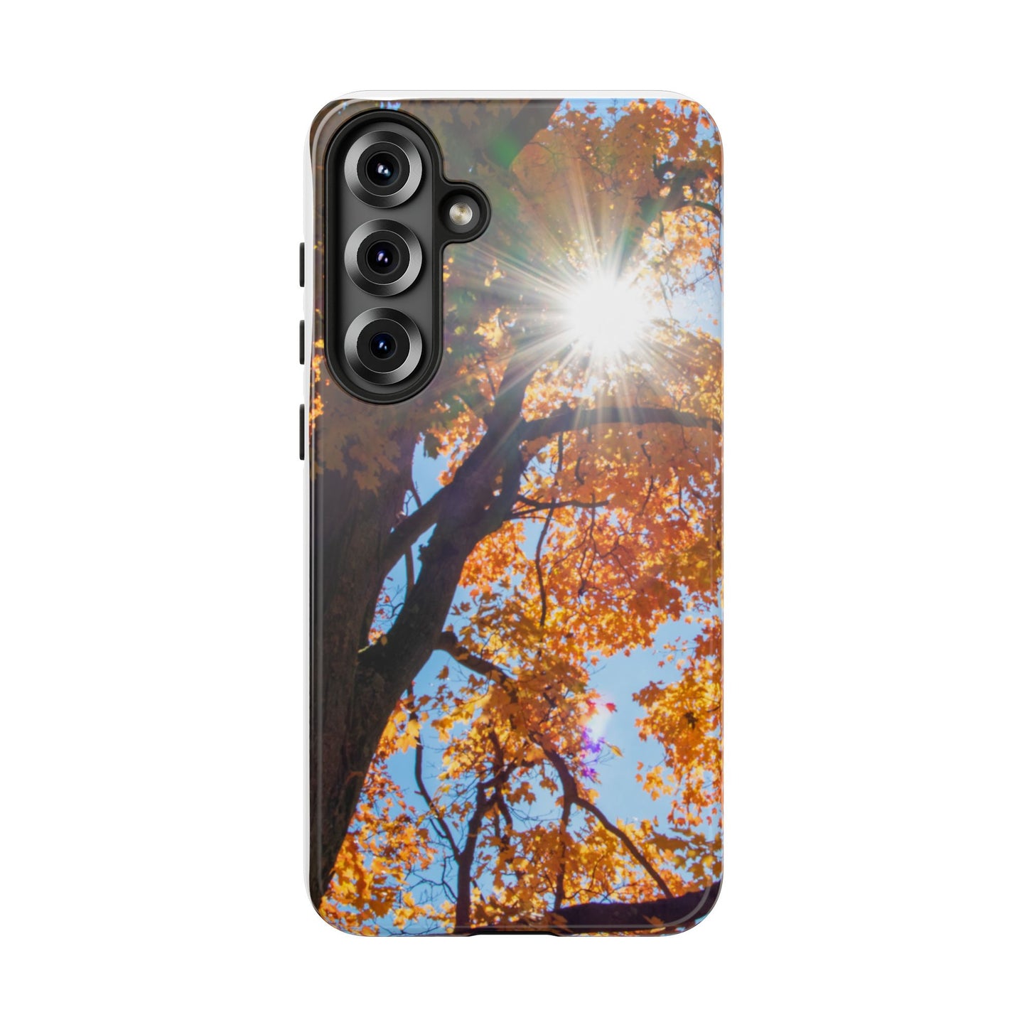 Autumn Vibes Phone Case - Nature-Inspired Tough Cases with Fall Leaves Design