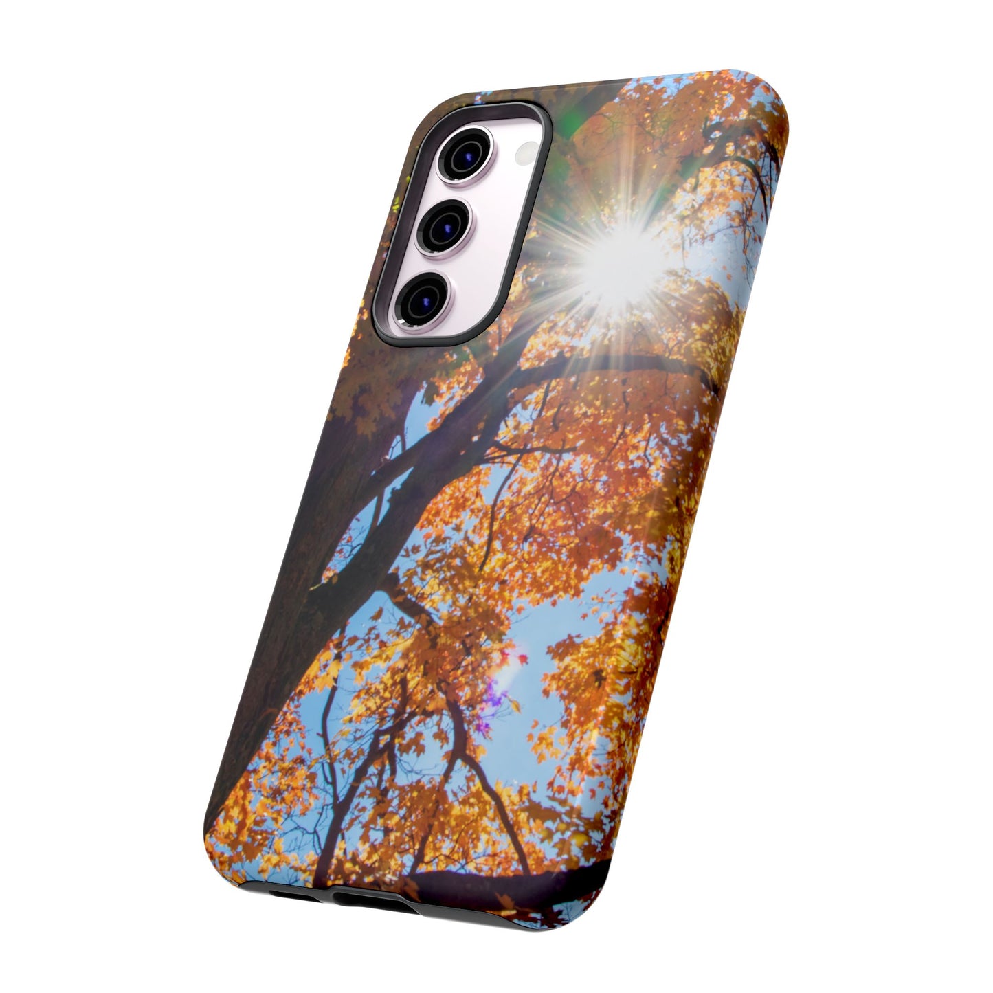 Autumn Vibes Phone Case - Nature-Inspired Tough Cases with Fall Leaves Design