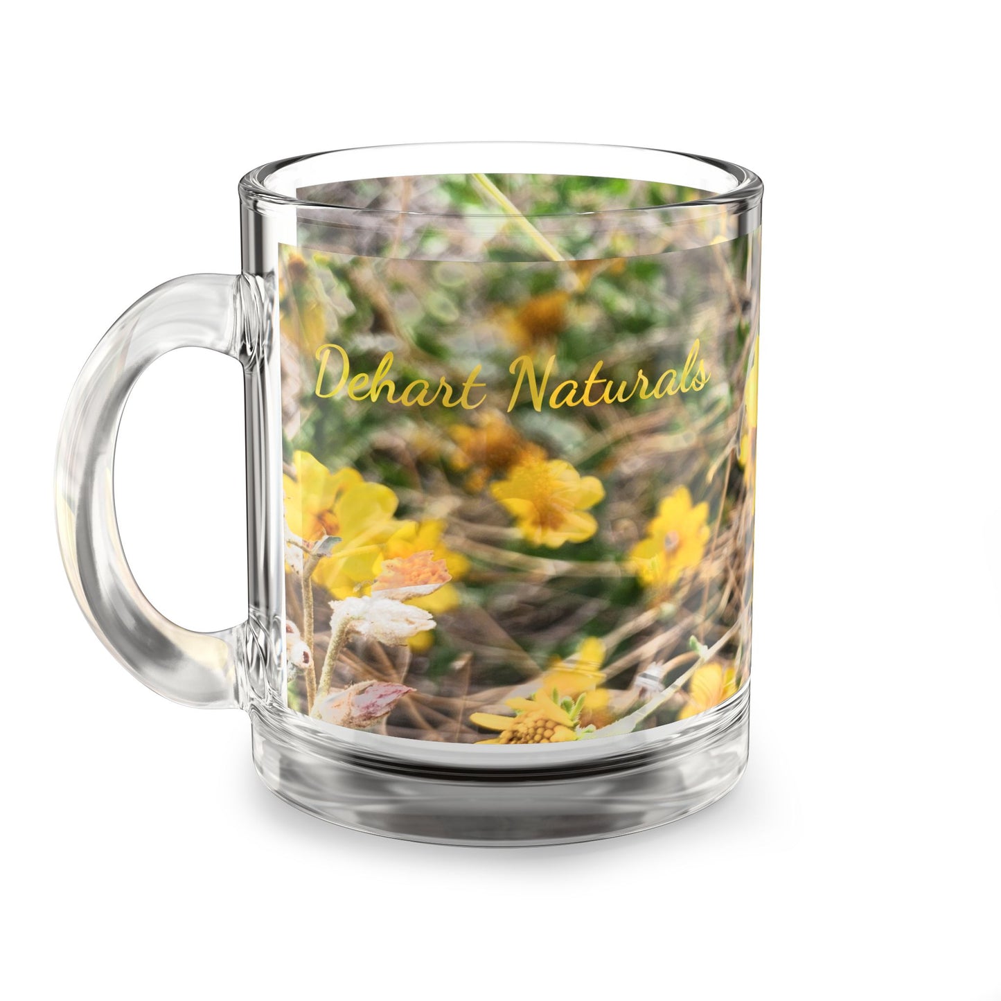 Brittlebush Bloom Glass Mug - In Bloom Collection, 10oz