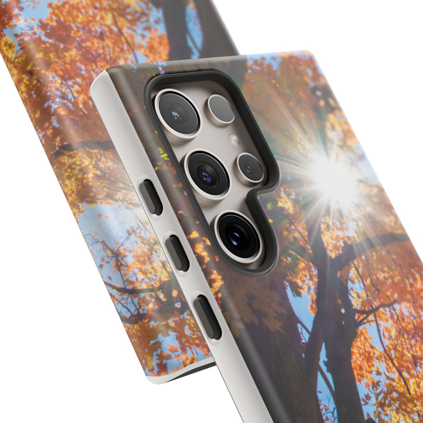 Autumn Vibes Phone Case - Nature-Inspired Tough Cases with Fall Leaves Design