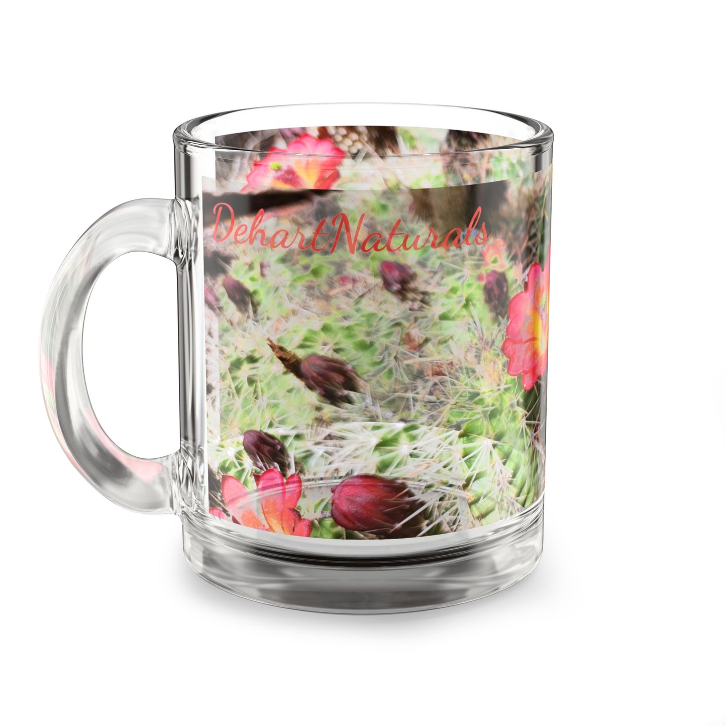 King Cup Cactus Glass Mug- In Bloom Collection, 10oz