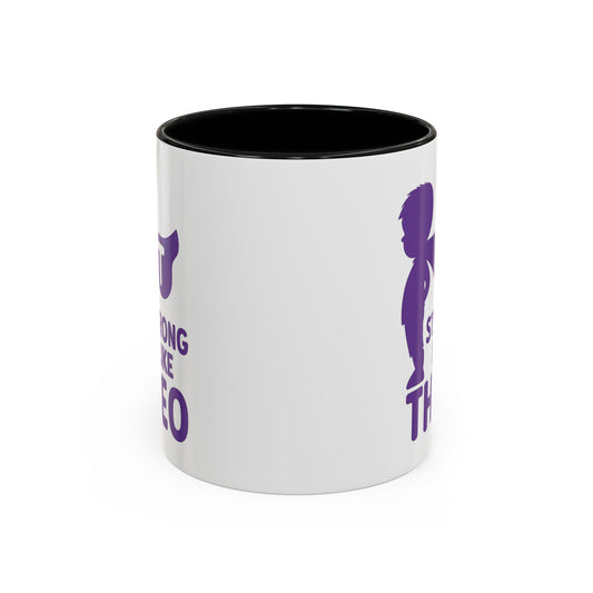 "Strong Like Theo" Coffee Mug- Caped Silhouette Edition