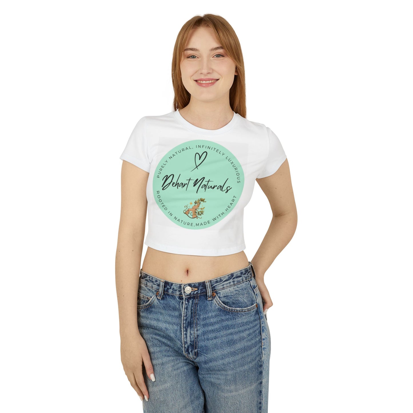 Dehart Naturals Organic Cotton Logo Crop Tee