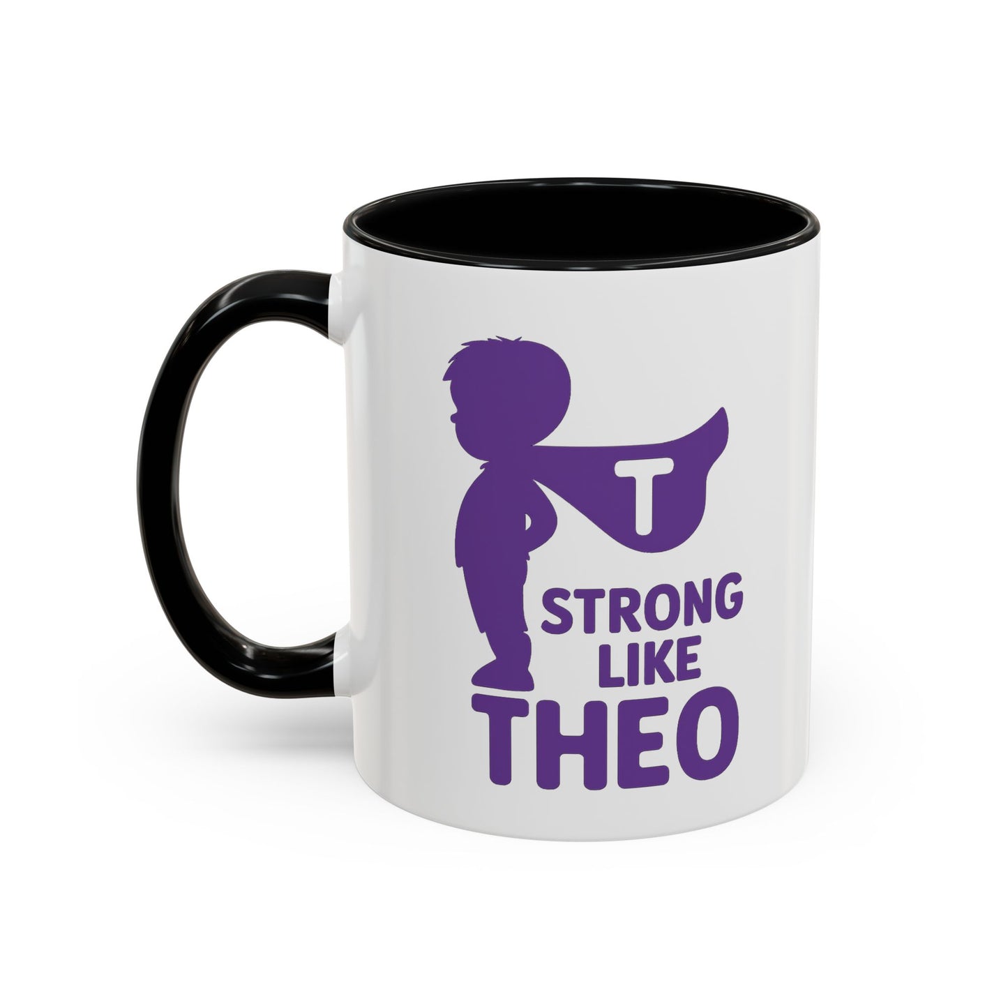 "Strong Like Theo" Coffee Mug- Caped Silhouette Edition