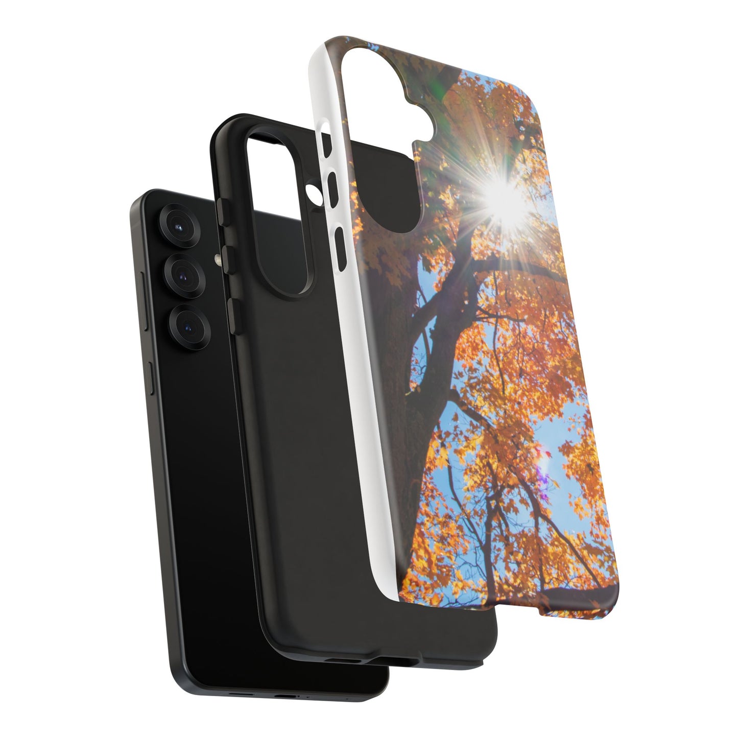 Autumn Vibes Phone Case - Nature-Inspired Tough Cases with Fall Leaves Design
