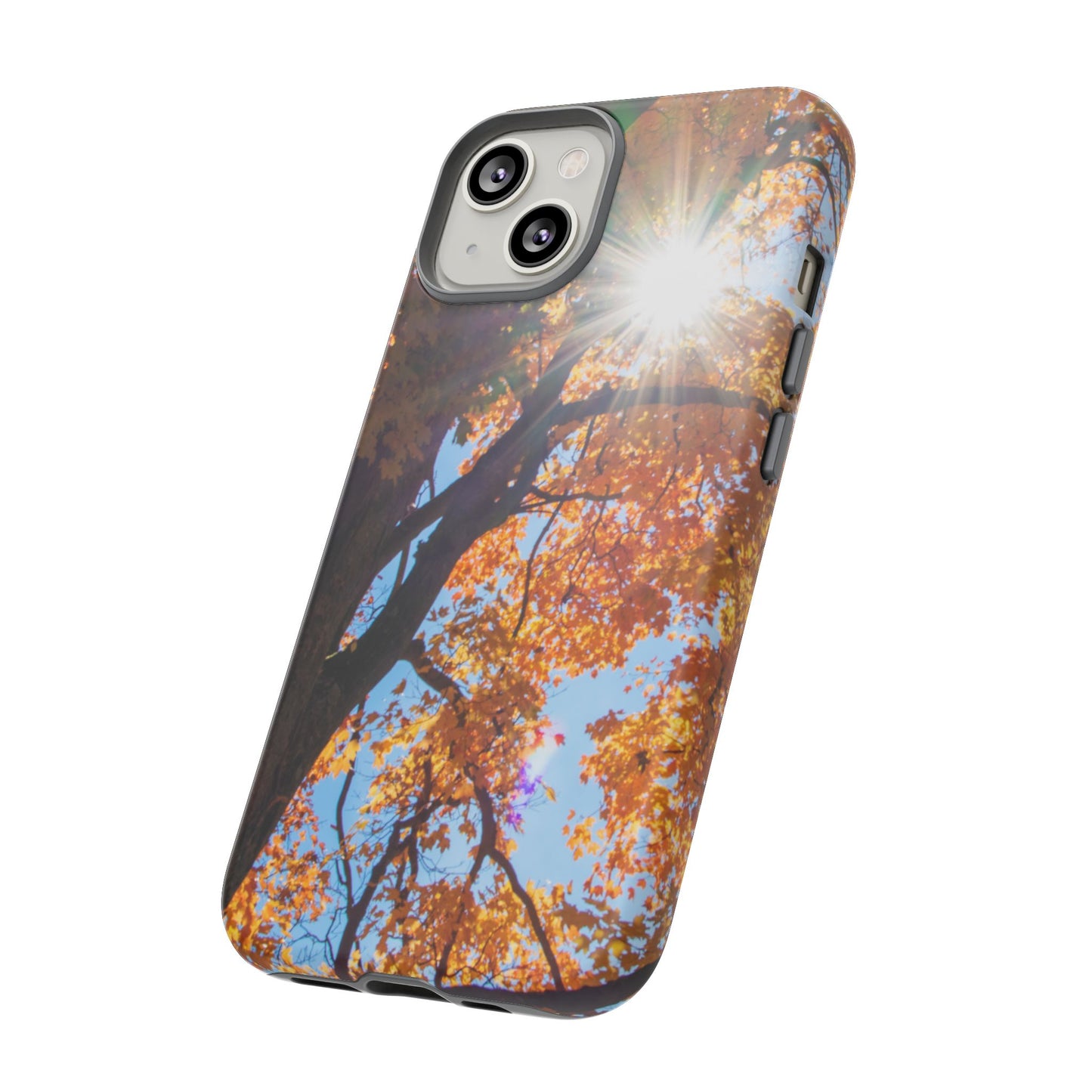 Autumn Vibes Phone Case - Nature-Inspired Tough Cases with Fall Leaves Design