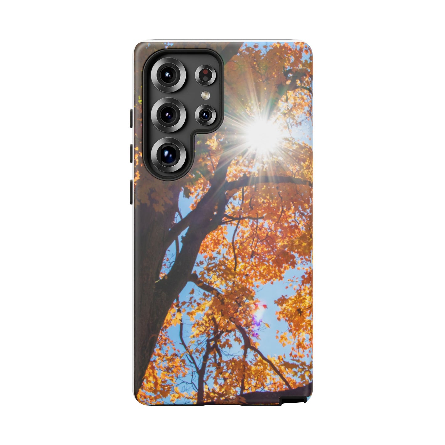 Autumn Vibes Phone Case - Nature-Inspired Tough Cases with Fall Leaves Design