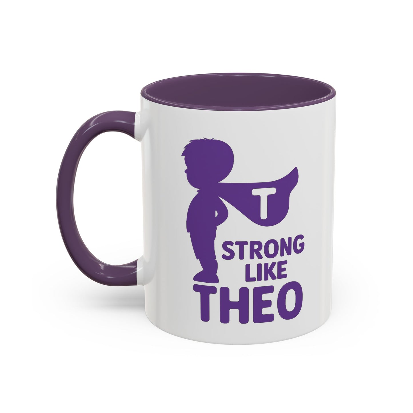 "Strong Like Theo" Coffee Mug- Caped Silhouette Edition