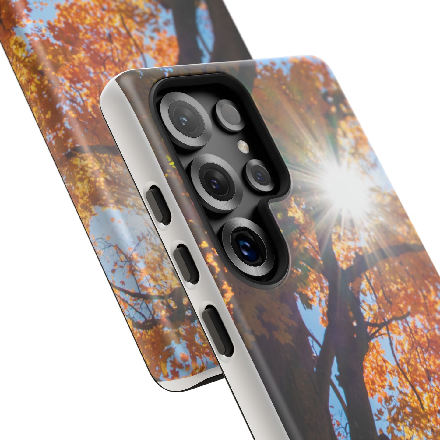 Autumn Vibes Phone Case - Nature-Inspired Tough Cases with Fall Leaves Design