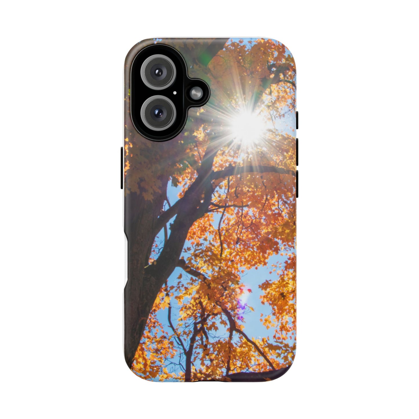 Autumn Vibes Phone Case - Nature-Inspired Tough Cases with Fall Leaves Design