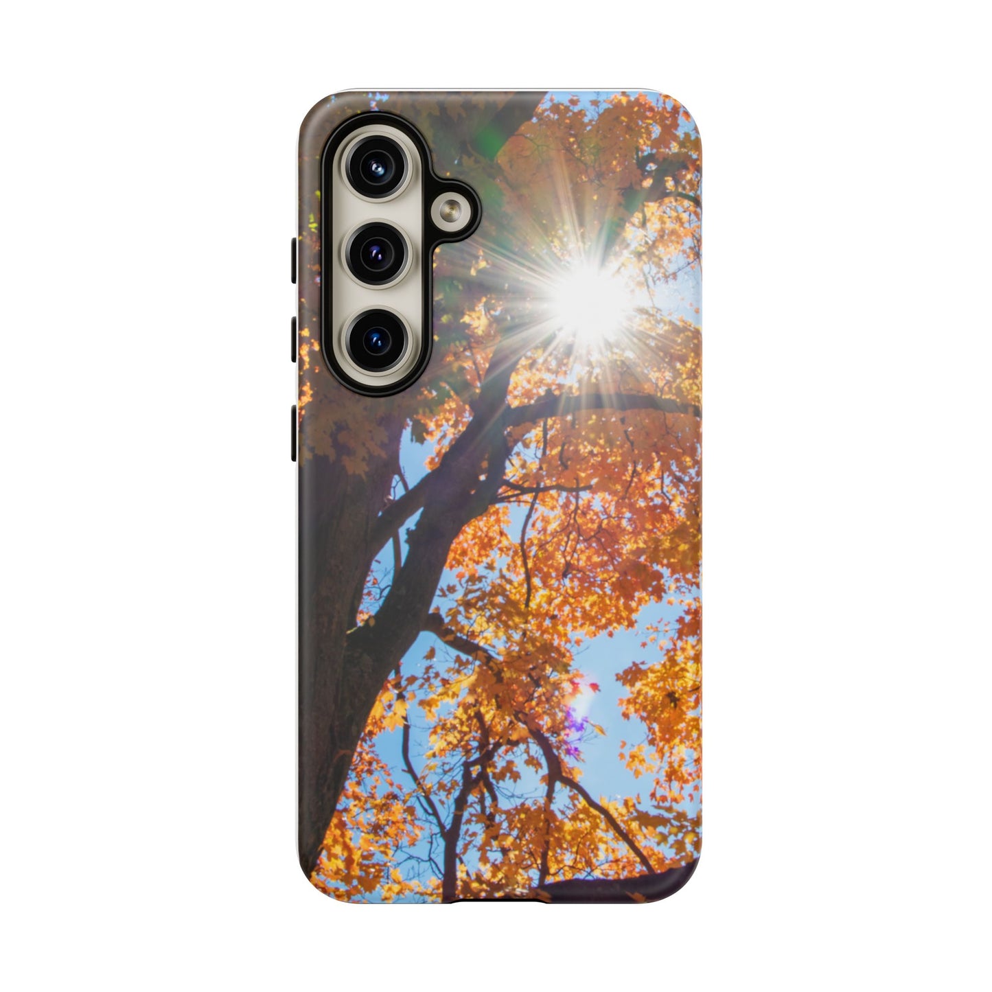Autumn Vibes Phone Case - Nature-Inspired Tough Cases with Fall Leaves Design
