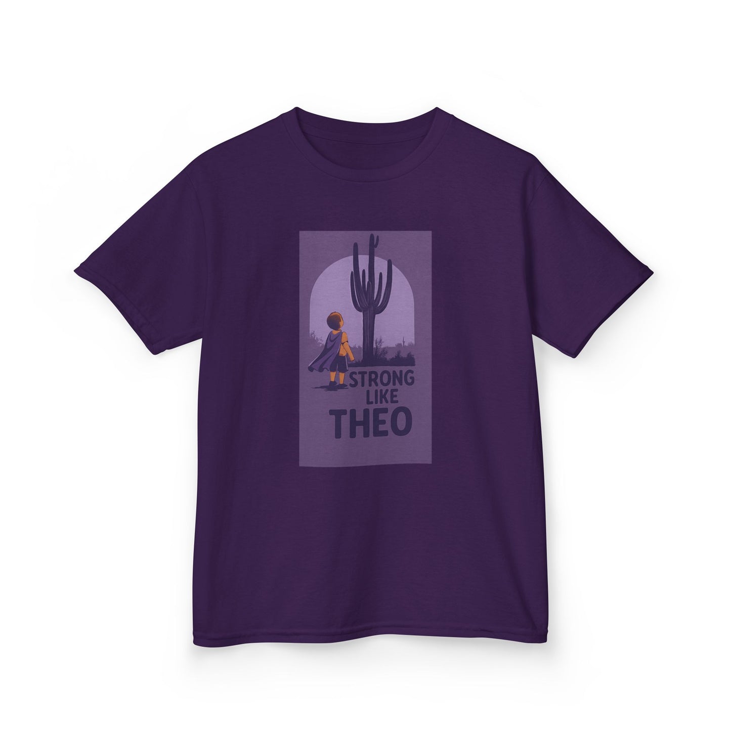 Strong Like Theo Youth Tee- Support Tee for TBI Recovery- Saguaro Edition