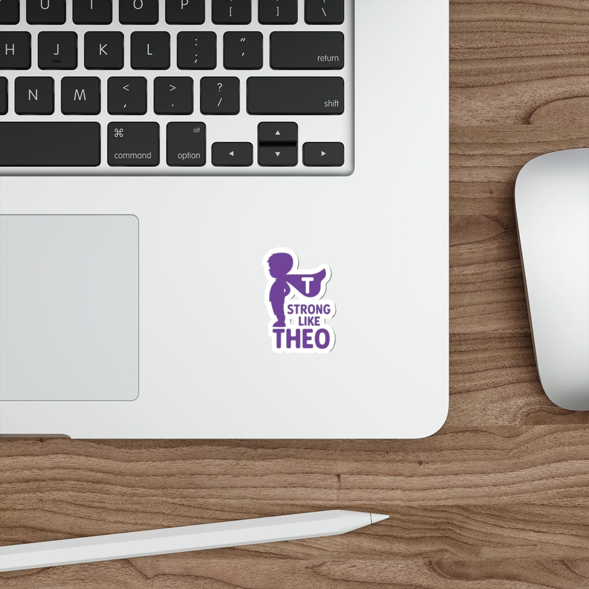 Strong Like Theo Die-Cut Stickers-Silhouette Cape- TBI Recovery Support