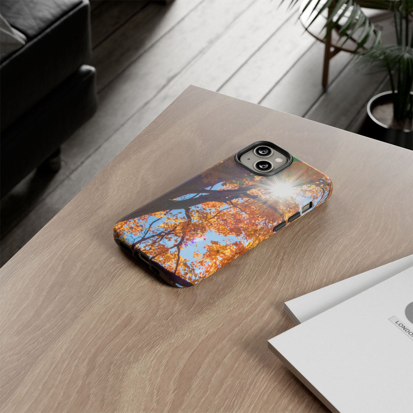 Autumn Vibes Phone Case - Nature-Inspired Tough Cases with Fall Leaves Design