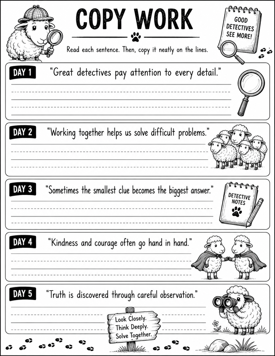 The Great Sheep Mystery: A Cross-Curricular Homeschool Unit Study