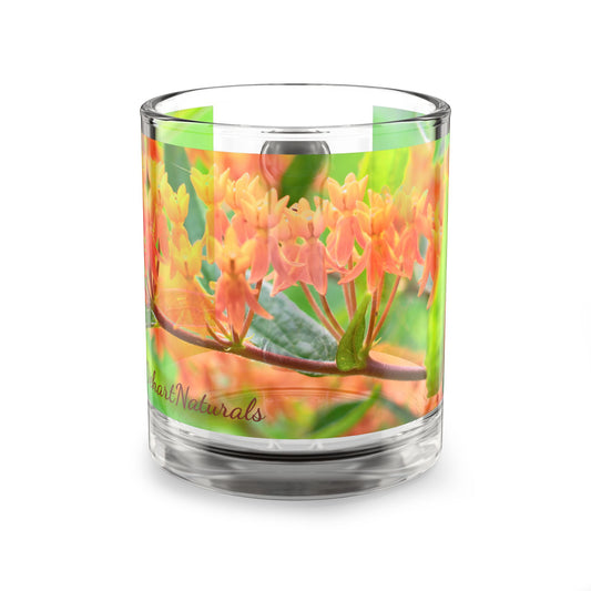 Butterfly Milkweed Glass Mug- In Bloom Collection - 10oz