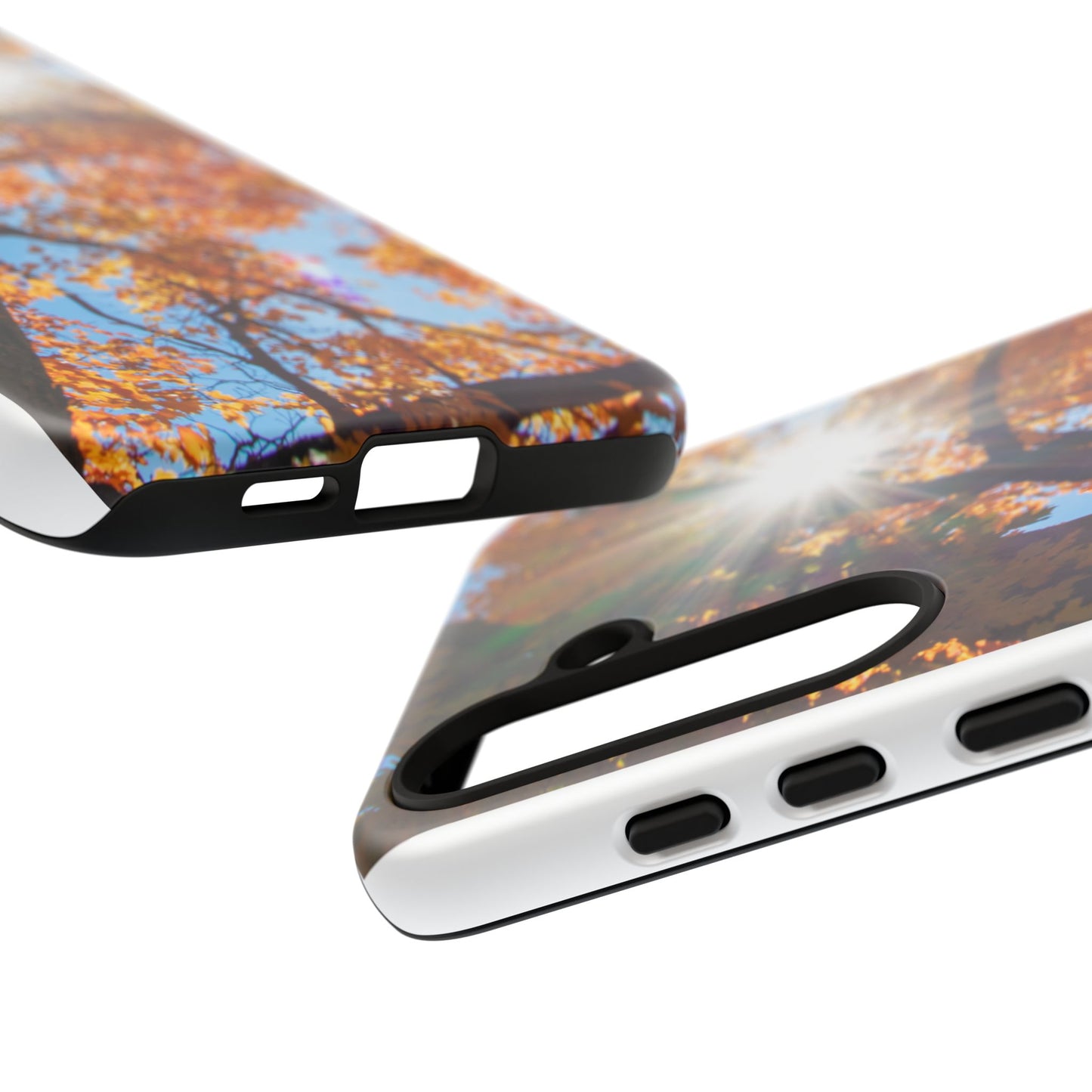 Autumn Vibes Phone Case - Nature-Inspired Tough Cases with Fall Leaves Design