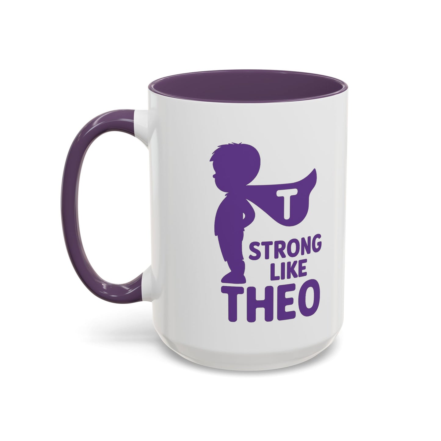 "Strong Like Theo" Coffee Mug- Caped Silhouette Edition