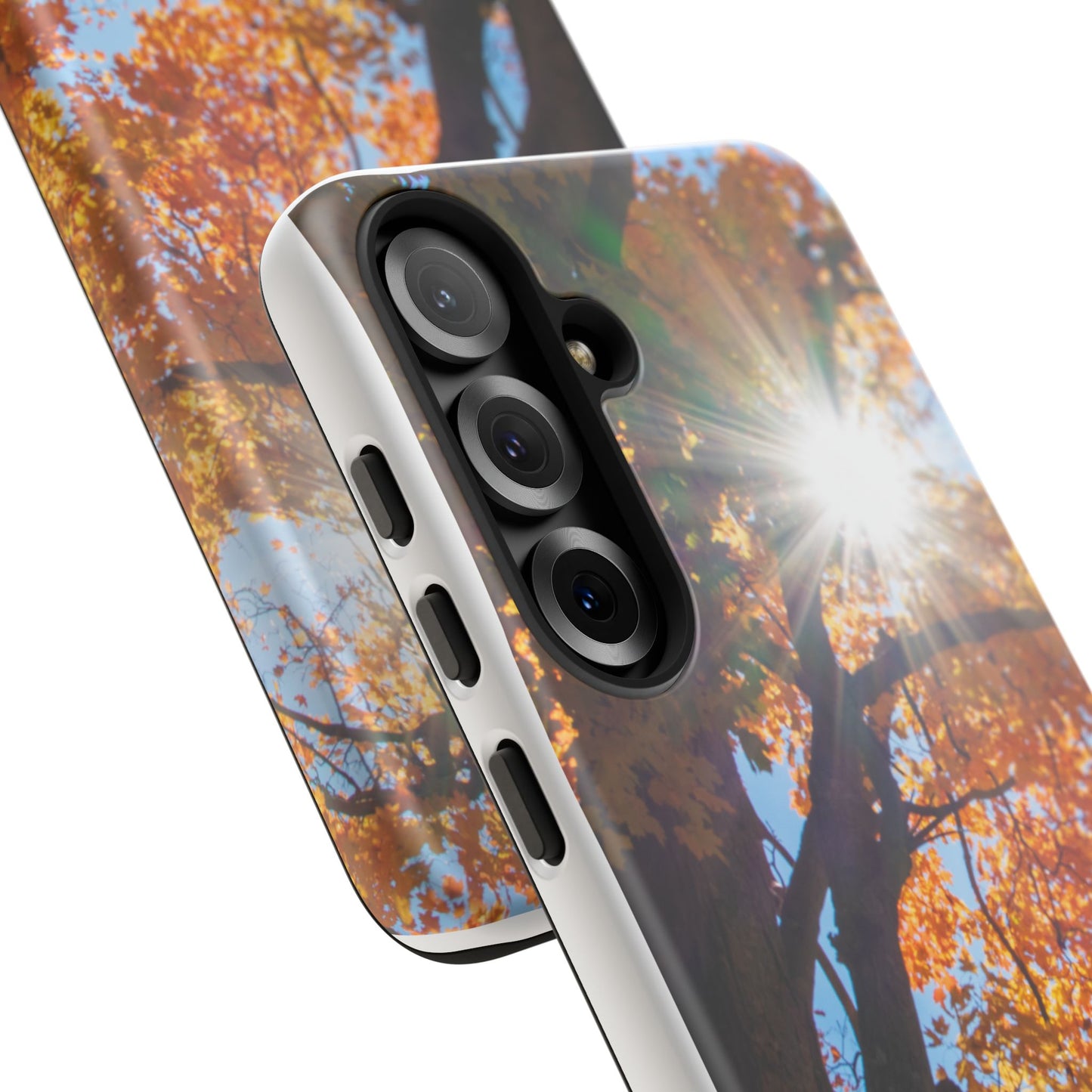Autumn Vibes Phone Case - Nature-Inspired Tough Cases with Fall Leaves Design