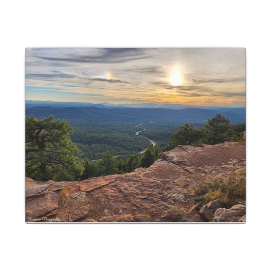 Mogollon Rim Sunset Arizona Landscape Canvas Print