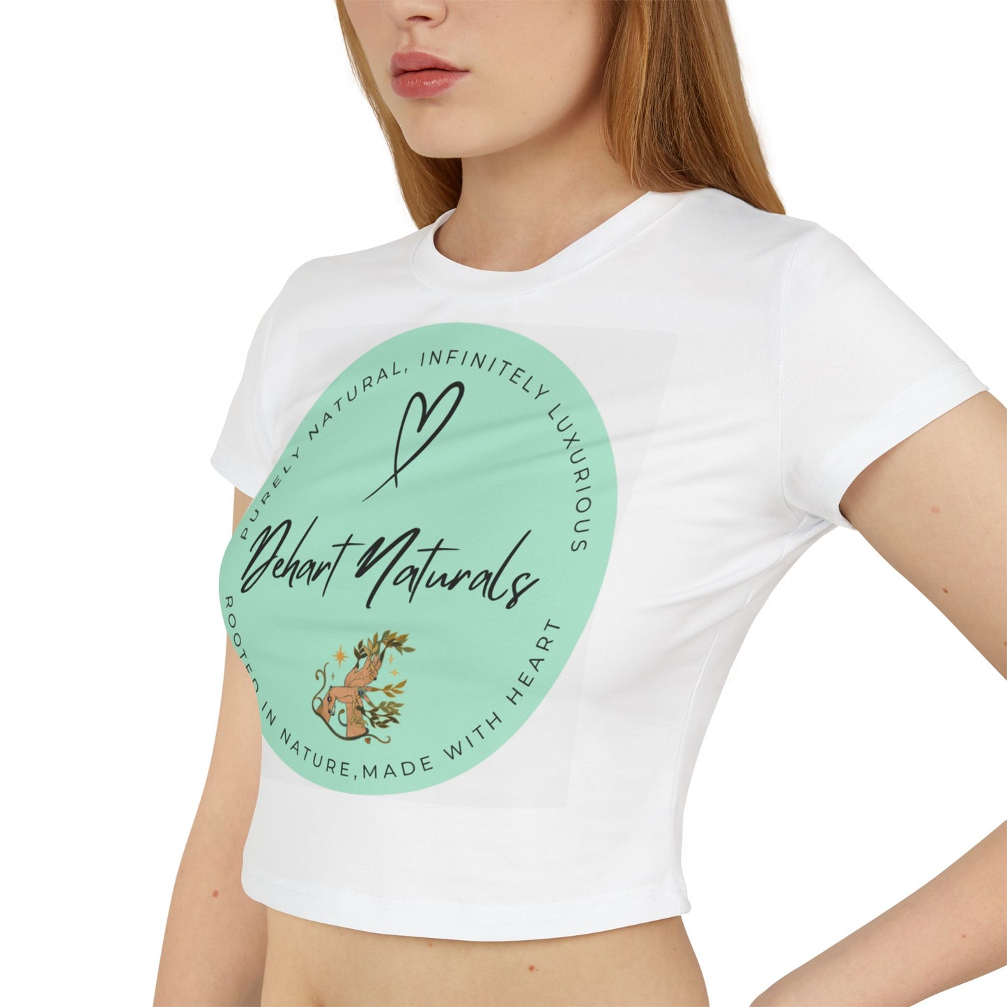 Dehart Naturals Organic Cotton Logo Crop Tee