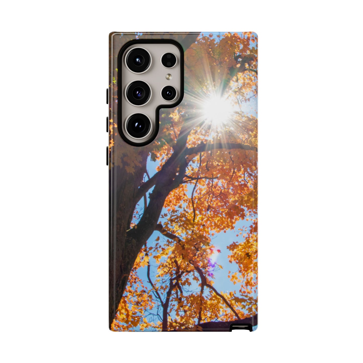 Autumn Vibes Phone Case - Nature-Inspired Tough Cases with Fall Leaves Design