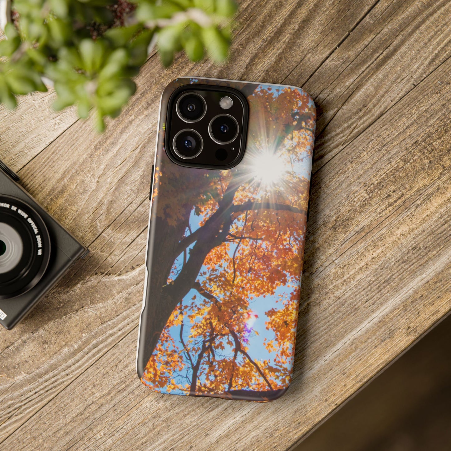 Autumn Vibes Phone Case - Nature-Inspired Tough Cases with Fall Leaves Design