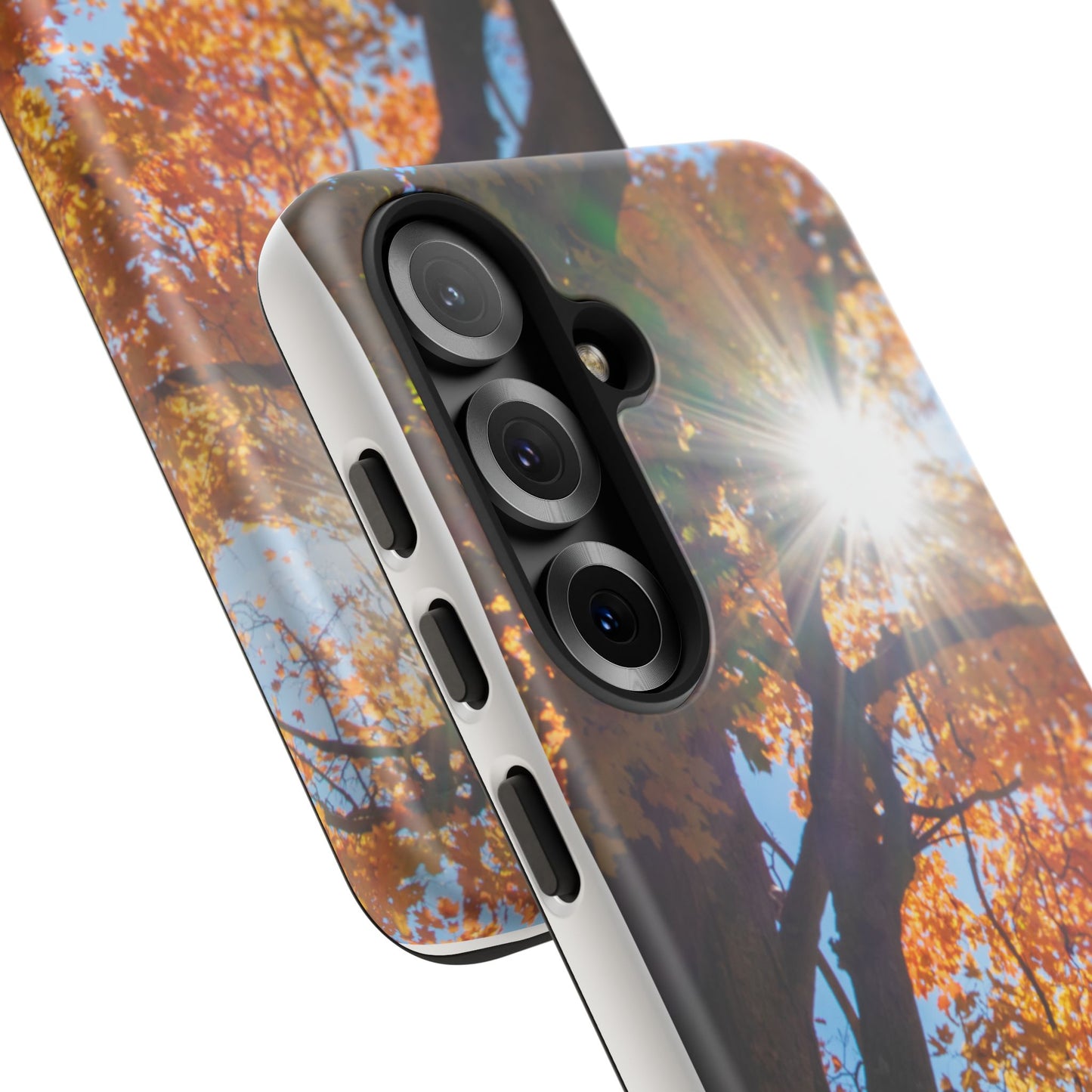 Autumn Vibes Phone Case - Nature-Inspired Tough Cases with Fall Leaves Design