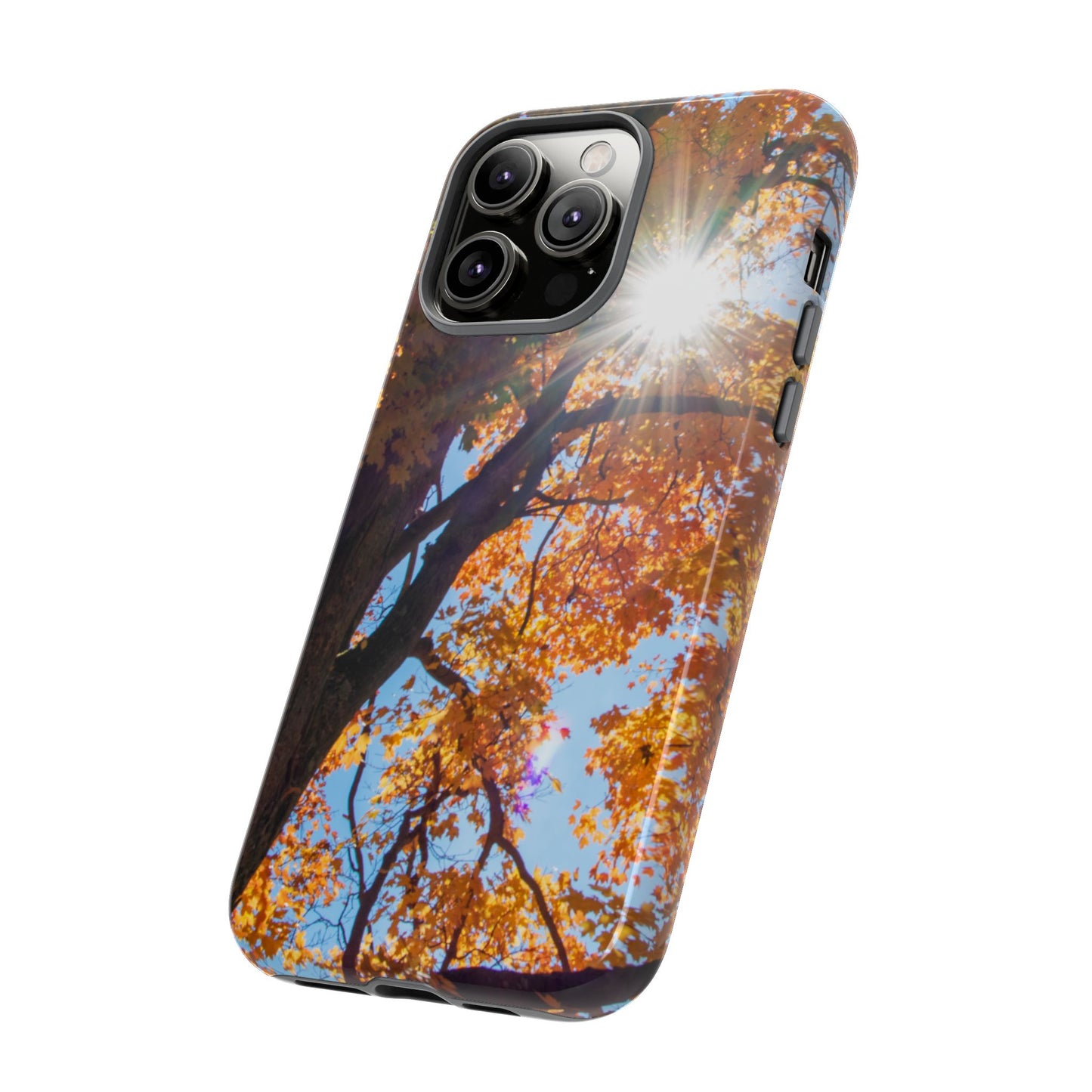 Autumn Vibes Phone Case - Nature-Inspired Tough Cases with Fall Leaves Design