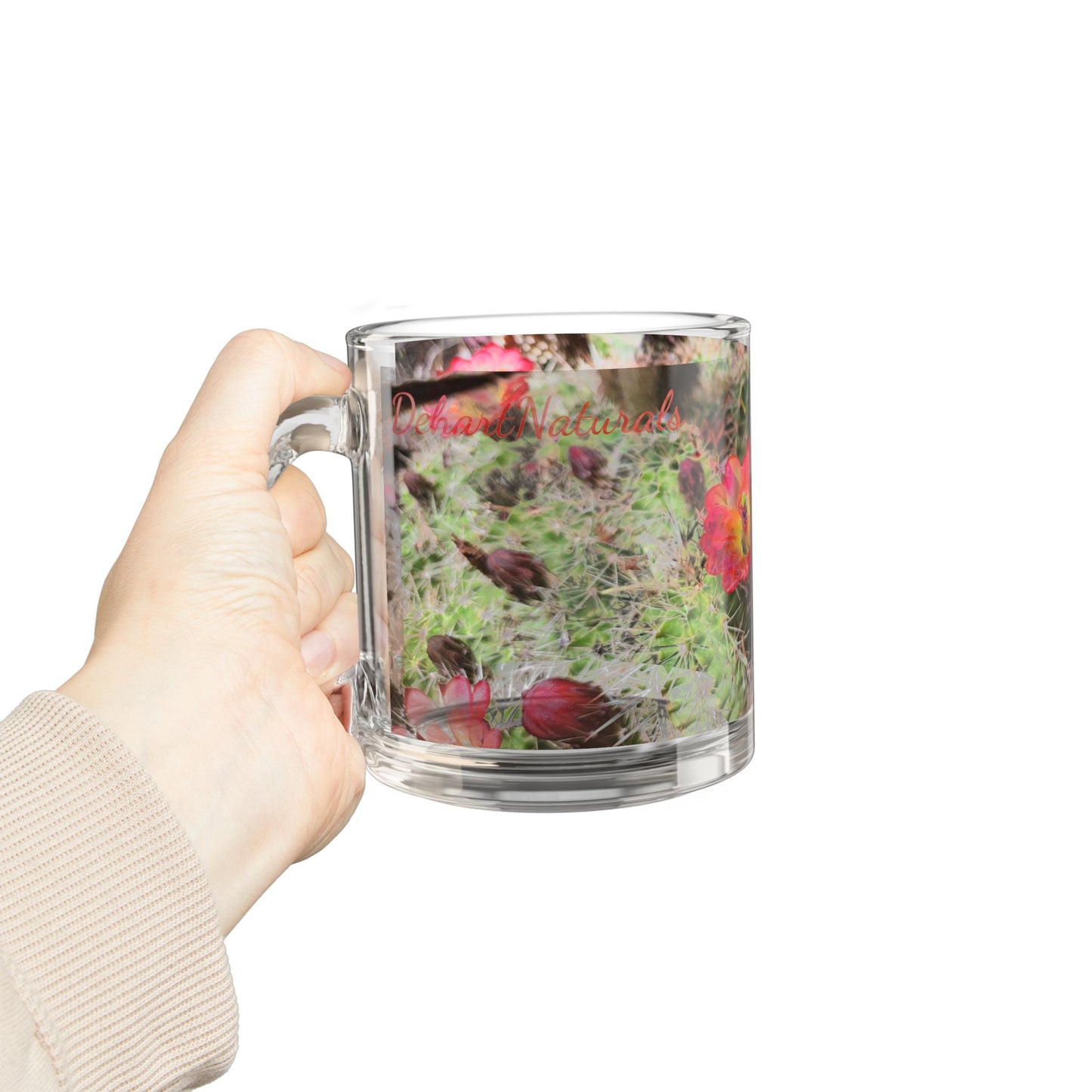 King Cup Cactus Glass Mug- In Bloom Collection, 10oz