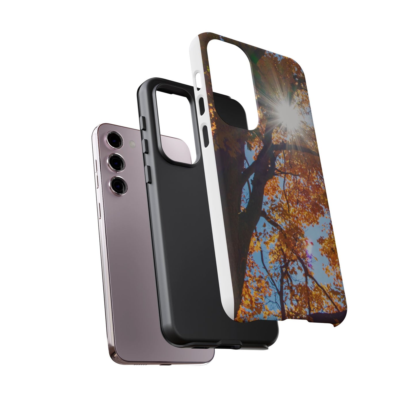 Autumn Vibes Phone Case - Nature-Inspired Tough Cases with Fall Leaves Design