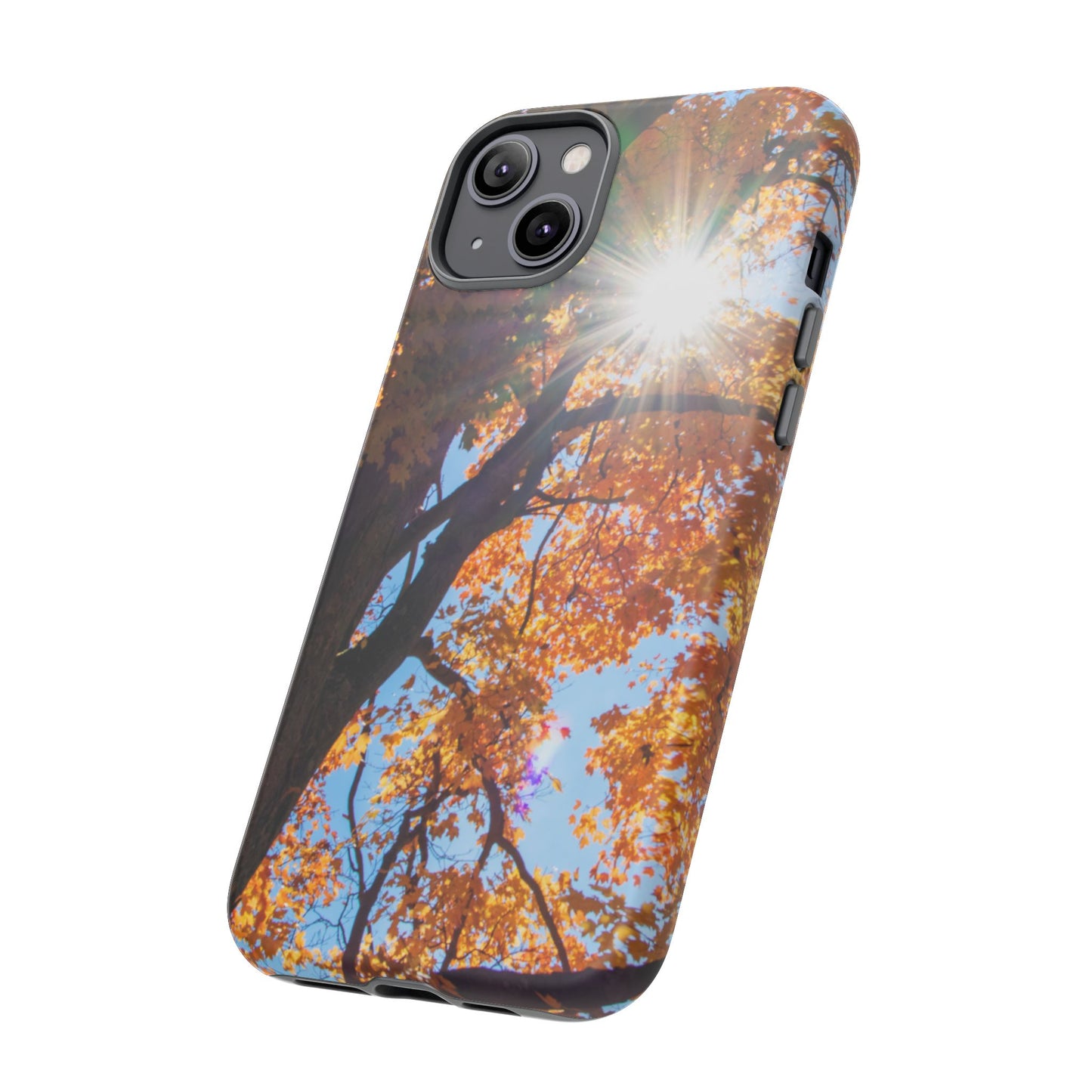 Autumn Vibes Phone Case - Nature-Inspired Tough Cases with Fall Leaves Design