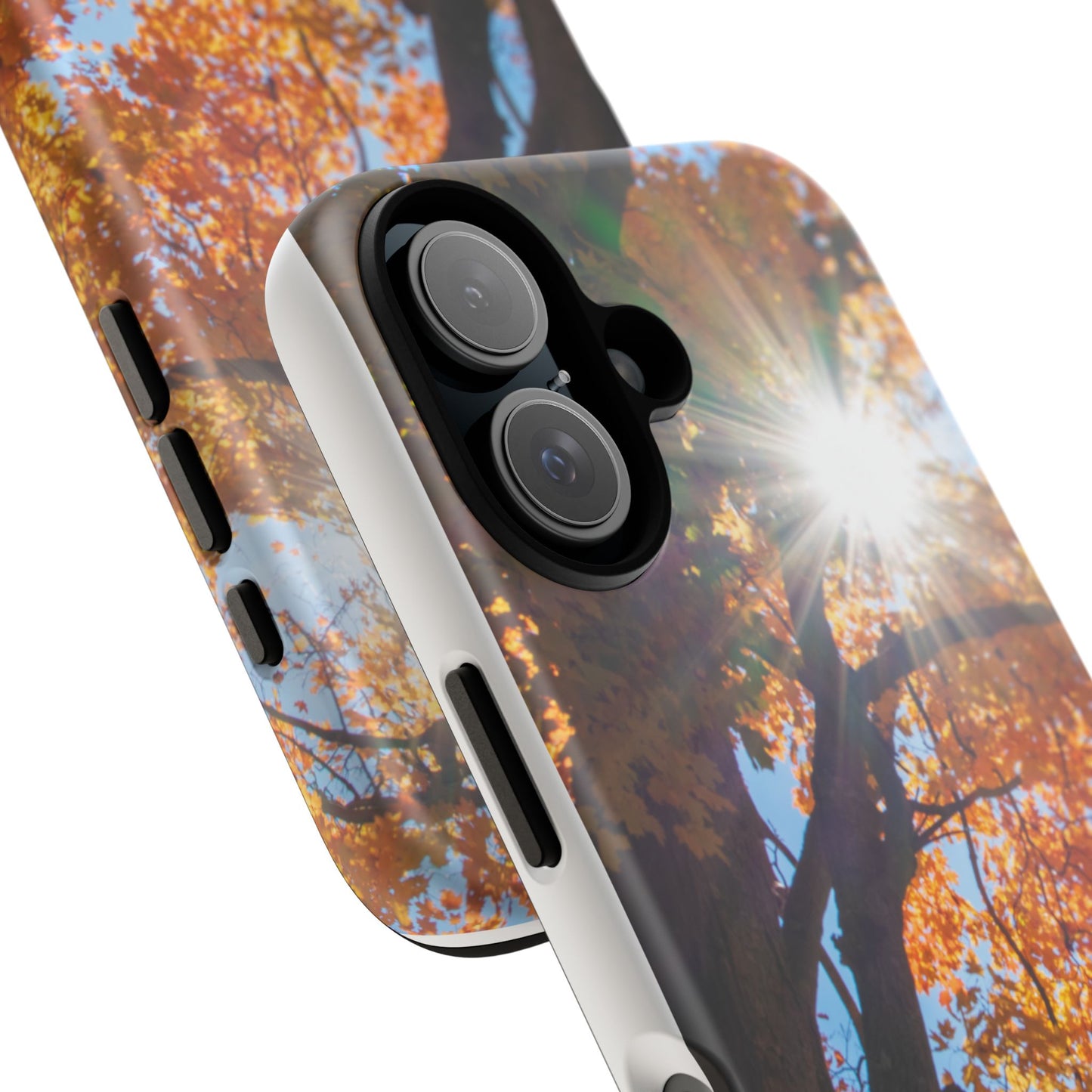 Autumn Vibes Phone Case - Nature-Inspired Tough Cases with Fall Leaves Design