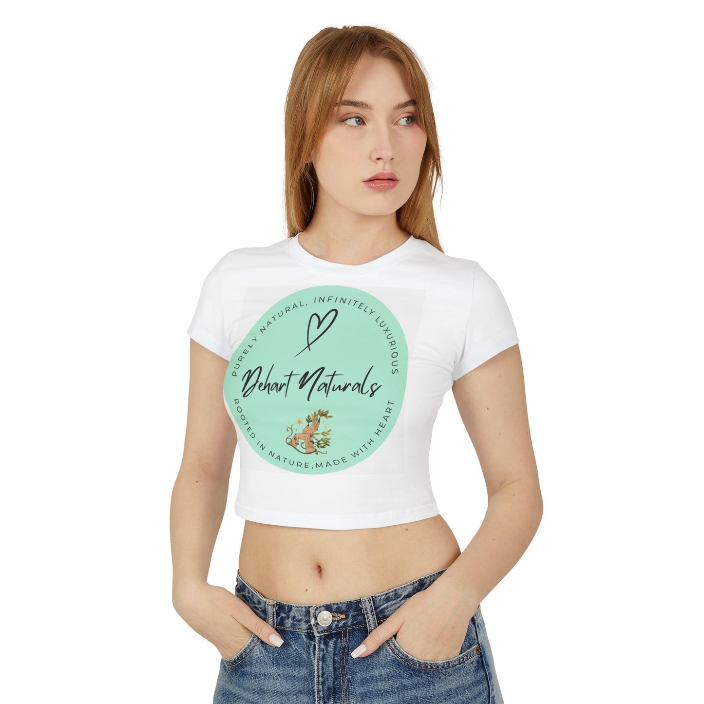 Dehart Naturals Organic Cotton Logo Crop Tee