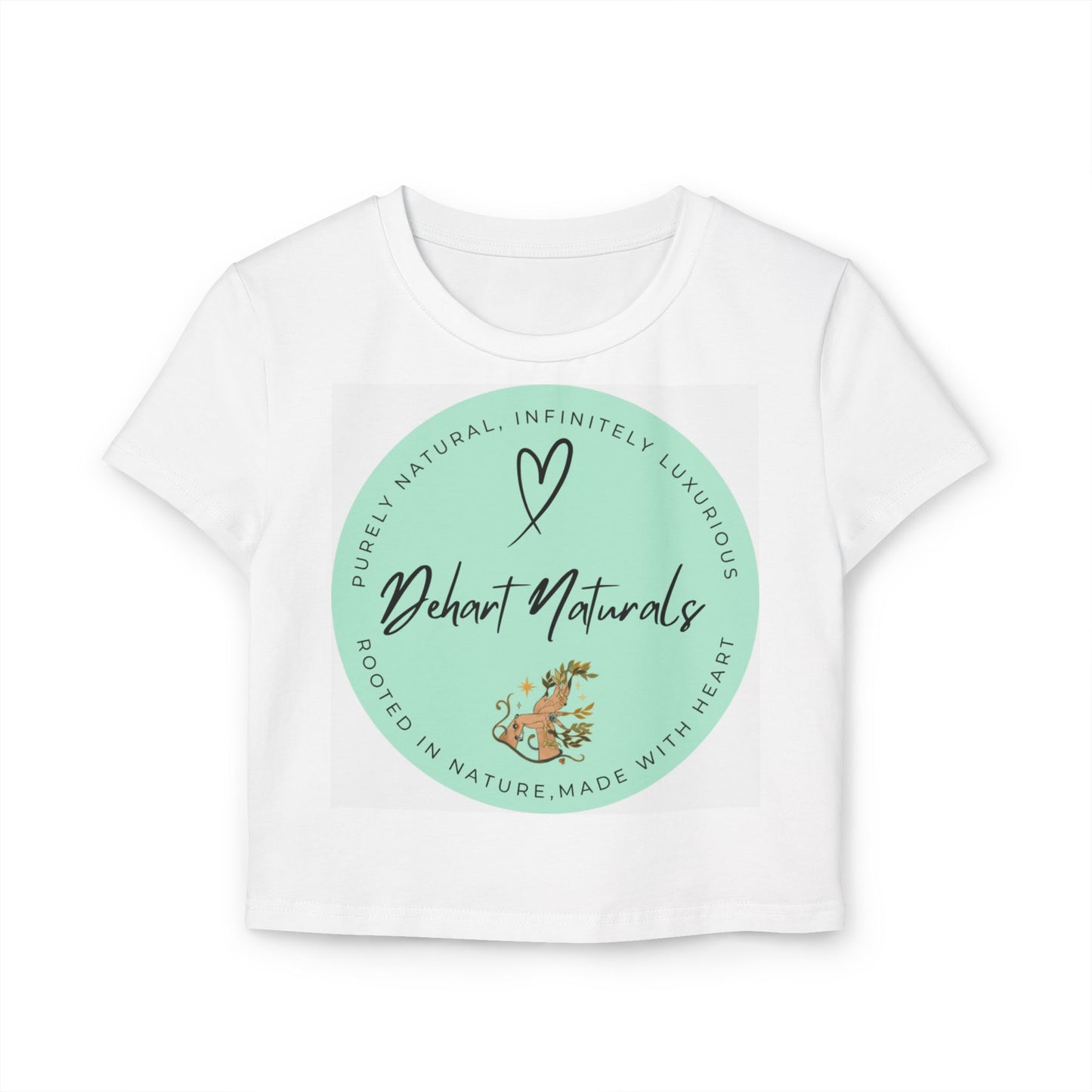 Dehart Naturals Organic Cotton Logo Crop Tee