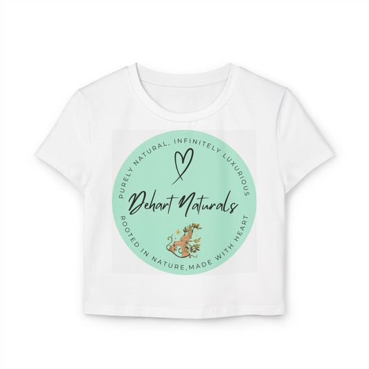 Dehart Naturals Organic Cotton Logo Crop Tee
